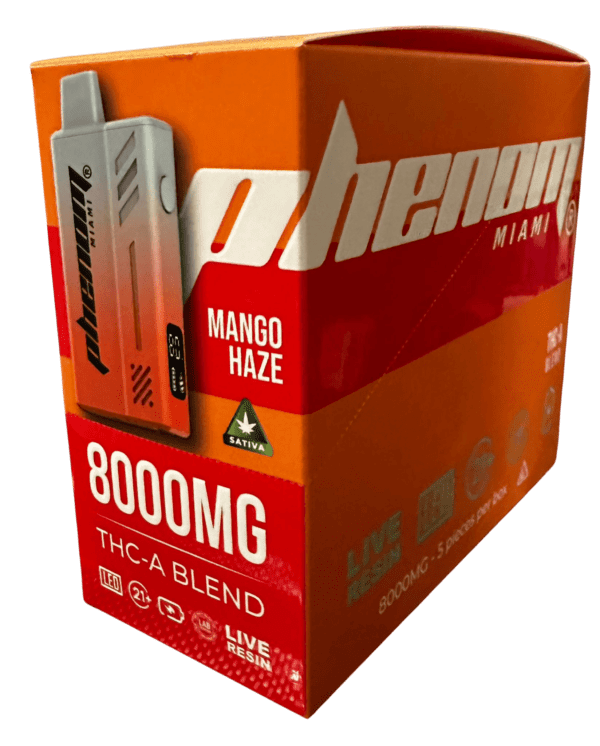 caja x5 Phenom miami 8000mg - Mango haze